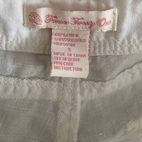 Vintage 90s Forever 21 Women’s 100% Linen Bootcut Pants. Size Small. - Picture 3 of 3